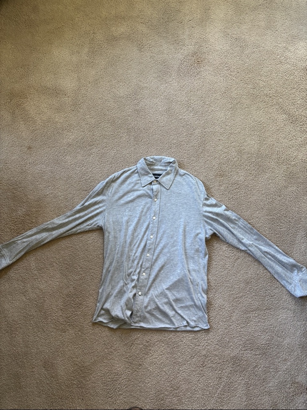Bonobos Light Gray Slim-Fit Collared Shirt
